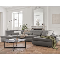 Best Mobilier Vermont Canapé d'angle 7 siège(s) Gris