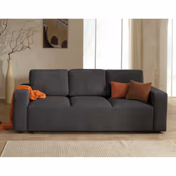 Best Mobilier Livy, Jaune, Velours, Plastique, 2420 mm, 940 mm, 920 mm