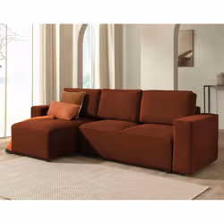 Best Mobilier Livy Canapé d'angle 4 siège(s) Vert