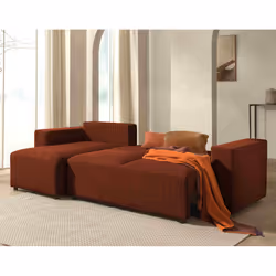 Best Mobilier Livy Canapé d'angle 4 siège(s) Vert