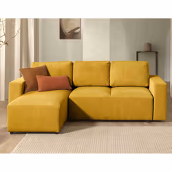 Best Mobilier Livy, Terre cuite, Velours, Plastique, 2420 mm, 1540 mm, 920 mm
