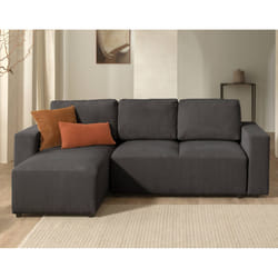 Best Mobilier Livy Canapé d'angle 4 siège(s) Jaune