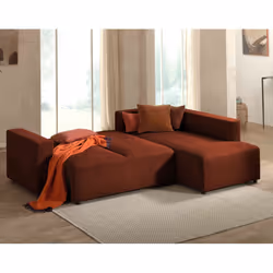 Best Mobilier Livy Canapé d'angle 5 siège(s) Vert
