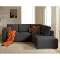 Best Mobilier Livy Canapé d'angle 5 siège(s) Jaune