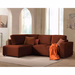 Best Mobilier Livy Canapé d'angle 5 siège(s) Vert
