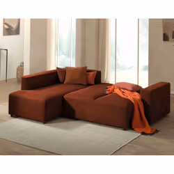 Best Mobilier Livy Canapé d'angle 5 siège(s) Vert