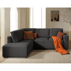 Best Mobilier Livy Canapé d'angle 5 siège(s) Jaune