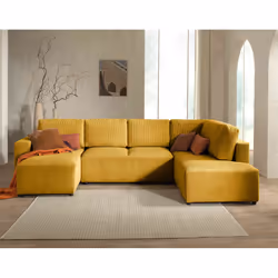 Best Mobilier Livy, Terre cuite, Velours, Bois, Plastique, 3240 mm, 1910 mm