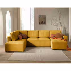 Best Mobilier Livy, Terre cuite, Velours, Bois, Plastique, 3240 mm, 1910 mm