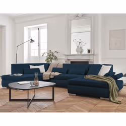 Best Mobilier Vermont, Bleu, Tissu, Bois, Plastique, 3350 mm, 1970 mm