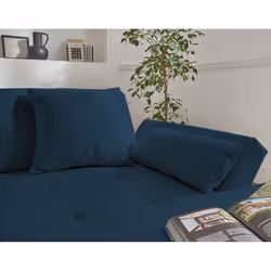 Best Mobilier Vermont Canapé d'angle 7 siège(s) Bleu