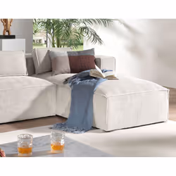 Best Mobilier Stella Canapé d'angle 4 siège(s) Bleu
