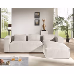 Best Mobilier Stella Canapé d'angle 4 siège(s) Bleu - Vue supplémentaire 5