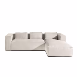 Best Mobilier Stella Canapé d'angle 4 siège(s) Bleu - Vue supplémentaire 6