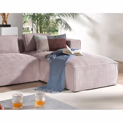 Best Mobilier Stella Canapé d'angle 4 siège(s) Terre cuite