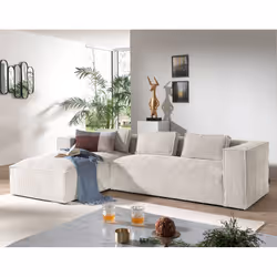 Best Mobilier Stella, Bleu, Velours, Plastique, 2620 mm, 1760 mm, 670 mm
