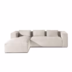 Best Mobilier Stella Canapé d'angle 4 siège(s) Bleu - Vue supplémentaire 6