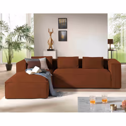 Best Mobilier Stella Canapé d'angle 4 siège(s) Vert