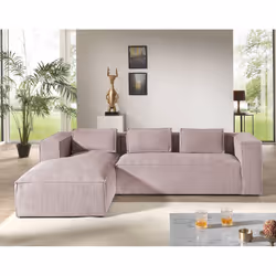 Best Mobilier Stella Canapé d'angle 4 siège(s) Terre cuite - Vue supplémentaire 5