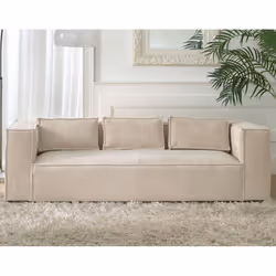 Best Mobilier Stella, Bleu, Velours, Bois, Plastique, 2300 mm, 920 mm