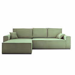 Best Mobilier Dellia Canapé d'angle 4 siège(s) Vert - Vue supplémentaire 6
