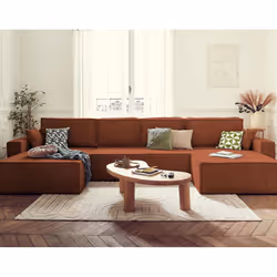 Best Mobilier Dellia, Terre cuite, Velours, Bois, Plastique, 3900 mm, 1850 mm