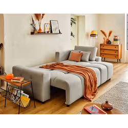 Best Mobilier Crocus Canapé d'angle 4 siège(s) Gris