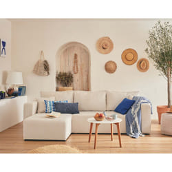 Best Mobilier Topaze Canapé d'angle 4 siège(s) Beige