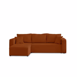 Best Mobilier Topaze Canapé d'angle 4 siège(s) Terre cuite - Vue supplémentaire 7