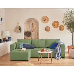 Best Mobilier Topaze Canapé d'angle 4 siège(s) Vert