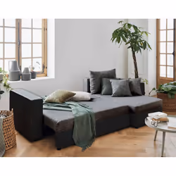Best Mobilier Opale, Noir, Tissu, Bois, Plastique, 2450 mm, 1400 mm