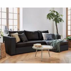 Best Mobilier Opale Canapé d'angle 4 siège(s) Noir
