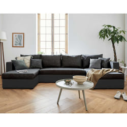 Best Mobilier Opale Canapé d'angle 7 siège(s) Noir