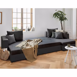 Best Mobilier Opale Canapé d'angle 7 siège(s) Noir
