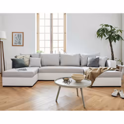 Best Mobilier Opale, Gris, Blanc, Tissu, Bois, Plastique, 3200 mm, 1400 mm