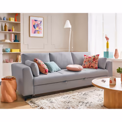 Best Mobilier Tala, Gris, Tissu, Bois, Métal, 2400 mm, 880 mm