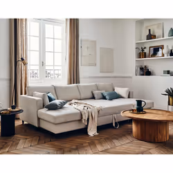Best Mobilier Anna Canapé d'angle 7 siège(s) Beige