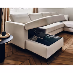 Best Mobilier Anna Canapé d'angle 7 siège(s) Beige - Vue supplémentaire 4