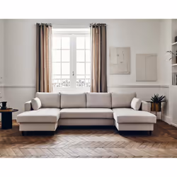 Best Mobilier Anna Canapé d'angle 7 siège(s) Beige - Vue supplémentaire 6