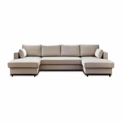 Best Mobilier Anna Canapé d'angle 7 siège(s) Beige - Vue supplémentaire 7