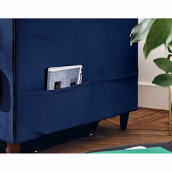 Best Mobilier Anna Canapé d'angle 7 siège(s) Bleu - Vue supplémentaire 5