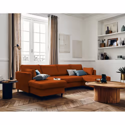Best Mobilier Anna, Couleur rouille, Velours, Bois, Bois, 2890 mm, 1480 mm