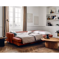 Best Mobilier Anna Canapé d'angle 7 siège(s) Rose