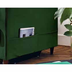 Best Mobilier Anna Canapé d'angle 7 siège(s) Vert - Vue supplémentaire 5