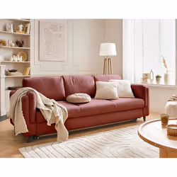 Best Mobilier Brooke, Rose, Velours, Bois, Bois, 2300 mm, 880 mm