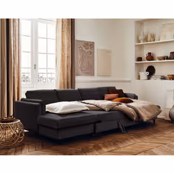 Best Mobilier Brooke Canapé d'angle 7 siège(s) Gris
