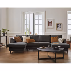 Best Mobilier Jake Canapé d'angle 7 siège(s) Gris - Vue supplémentaire 5