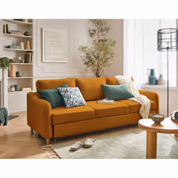 Best Mobilier Will, Jaune, Tissu, Bois, Bois, 2210 mm, 890 mm