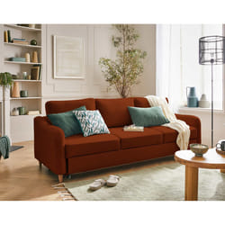 Best Mobilier Will 3 siège(s) Couleur rouille