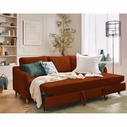 Best Mobilier Will 3 siège(s) Couleur rouille